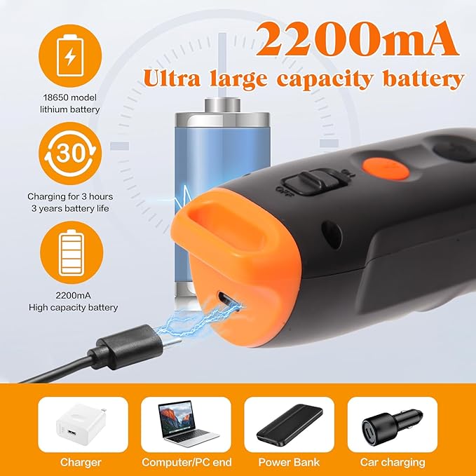 Dog Bark Deterrent Device-Rechargeable Anti-Barking Device for Dogs 40ft Long-Range Dog Training Tool, 3 Modes & LED Light for Dogs Training - Indoor & Outdoor