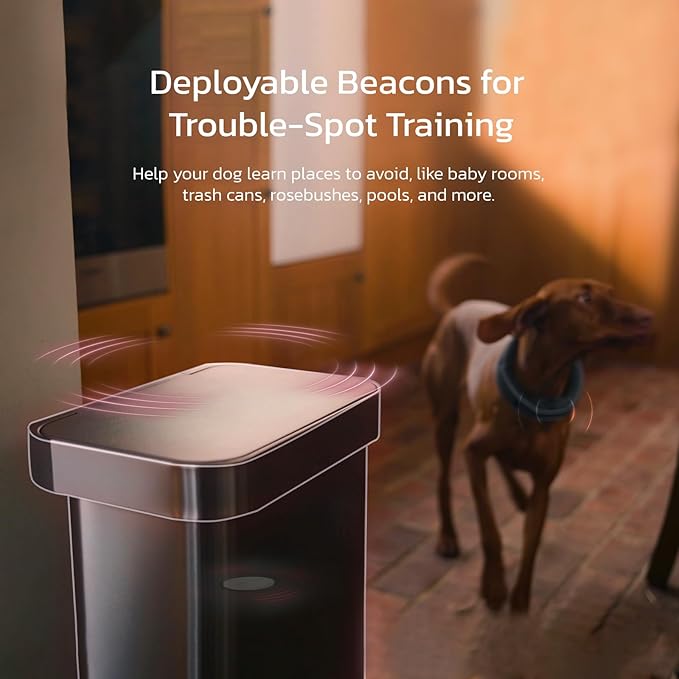 SATELLAI Dog Wireless Fences, Blue The Most Advanced GPS Dog Collar with AI Analysis, Precise Positioning, 5-Day Battery, and IP68 Waterproof, Flexible Virtual Fencing for Medium & Large Dogs