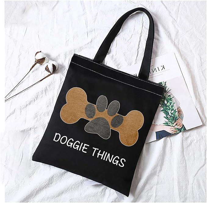 FOTAP Dog Owner Shopping Tote - Dog Park Bag and Doggie Gift