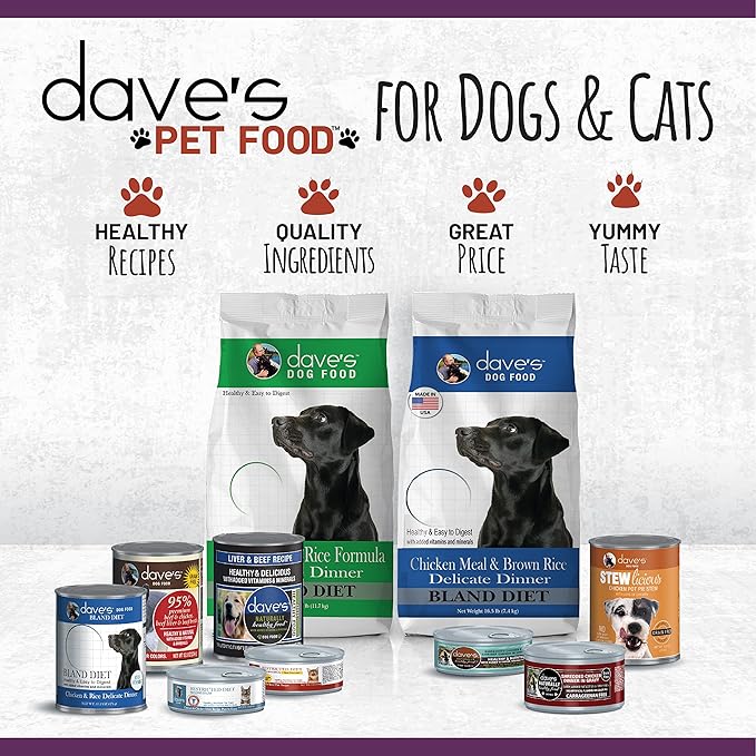 Dave's Pet Food Grain Free Wet Cat Food (Tuna Entrée in Gravy), Naturally Healthy Canned, Added Vitamins & Minerals, Wheat & Gluten-Free, 3 oz (24 Pack)