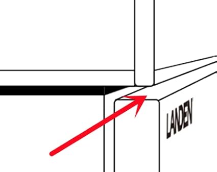 LANDEN Aquarium Wooden Stand and Cabinet for up to 55 Gal Tank, Fish Reptile Sea Salt WaterTank Stand, Nano Foam Leveling Mat Included, W35.5xD19.7xH31.5 in, Wooden Matte Black Painted(Stand Only)