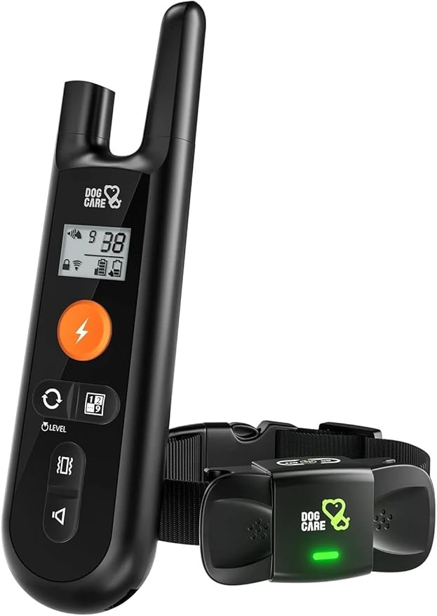 Dog Training Collar - Rechargeable Dog Shock Collar with Beep, Vibration and Shock Training Modes, Rainproof, Long Remote Range, Adjustable Shock Levels Shock Collars for Dogs with Remote