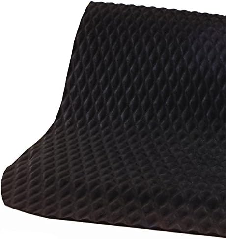 American Floor Mats Hog Heaven Premium 7/8" Black & Black Border 5' x 6' Nitrile Backed Anti-Fatigue Comfort Mat