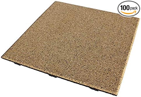 American Floor Mats - Extreme Gym Tiles - 1 Inch Thick Colorful Rubber Tiles - Sound Absorbing, Shockproof - 10% Grey, 100 Tile Pack (Covers 400 Sq Ft)