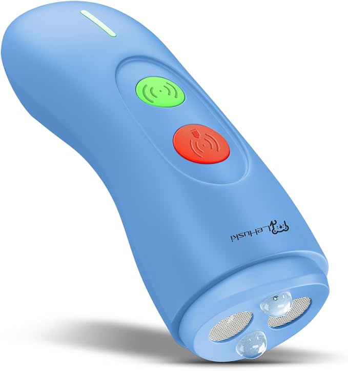 Dog Bark Deterrent Device - Rechargeable Ultrasonic Anti Barking Device for Dogs Effective Control up to 50 Ft Safe and Humane for Indoor and Outdoor Use Blue
