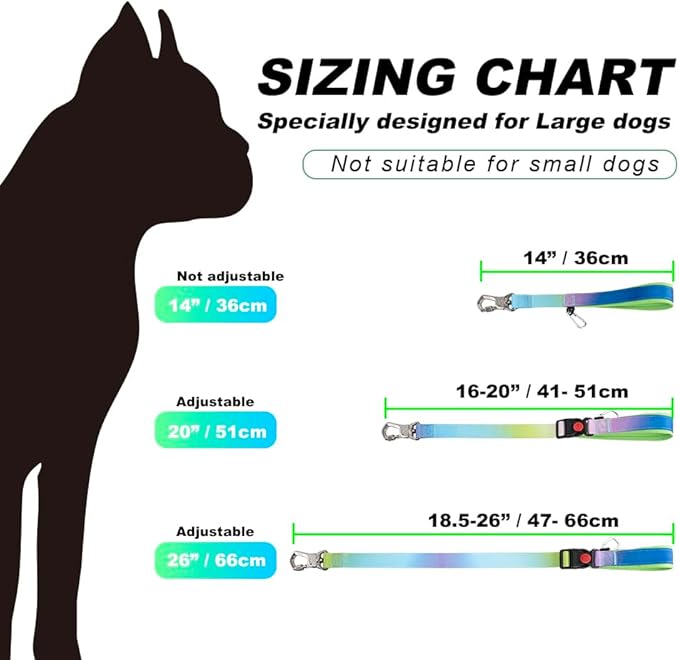TSPRO Dog Training Leash with Sturdy Metal Buckle, 20 Inches Adjustable Short Leash for Large Dogs, Comfortable Padded Handle (Khaki)
