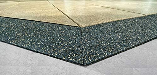 American Floor Mats - Extreme Rubber Gym Tiles - 1 Inch Thick Colorful Rubber Gym Tiles - Superior Shock and Sound Absorbing Tiles - 35% Purple/Grey/White 10 Tile Pack (Covers 40 Sq Ft)