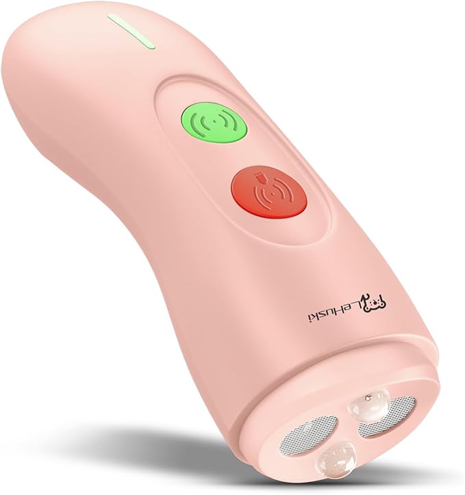 Dog Bark Deterrent Device - Rechargeable Ultrasonic Anti Barking Device for Dogs Effective Control up to 50 Ft Safe and Humane for Indoor and Outdoor Use Pink