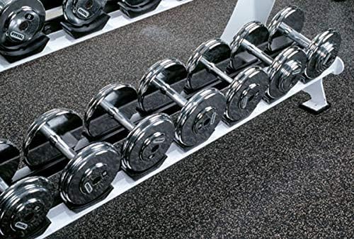 American Floor Mats 1/4in (7mm) Thick 10% Red 4' x 13' Heavy Duty Rubber Rolls, Protective Exercise Mats, Home Gym Rubber Flooring