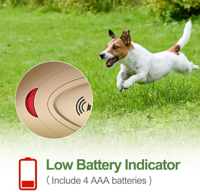 MODUS Ultrasonic Dog Barking Deterrent, 2-in-1 Dog Training and Bark Control Device, Anti-Barking Device,Stops Unwanted Actions: barking, leaping, hostility.Indoor & Outdoor