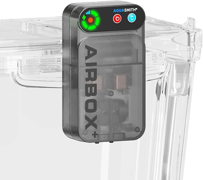 Live Bait Aerator,Ultra-Long Battery Life,Rechargeable Aquarium Air Pump 4w/64GPH(4000mAh Dual Hole) IPX4 Magnetic Charging Design,Suitable for Fishing Enthusiasts,with Hose and Stone