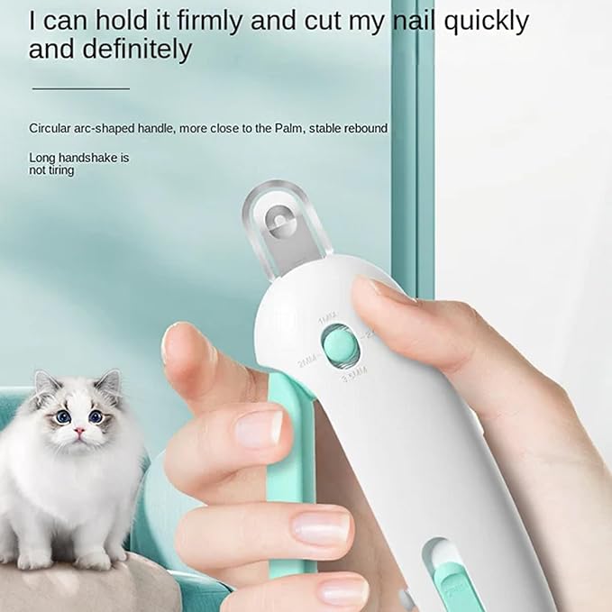 Celery Pets Nail Clippers, Adjustable Claw Clippers for Cats, Round-Hole Trimmer with Dust Storage, Safe Pet Claw Clipper Grooming Tool, Adjustable Nail Cutter for Small Large Cat/Dog (Pink)