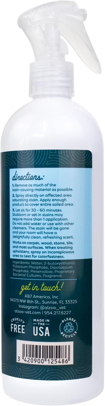 Stain & Odor Remover, Quickly Lifts & Dissolves Pet Stains & Helps Eliminate Odors, 100% Plant-Based Active Ingredients, Citrus Vanilla Scent, 16 Fl. Oz Spray Bottle