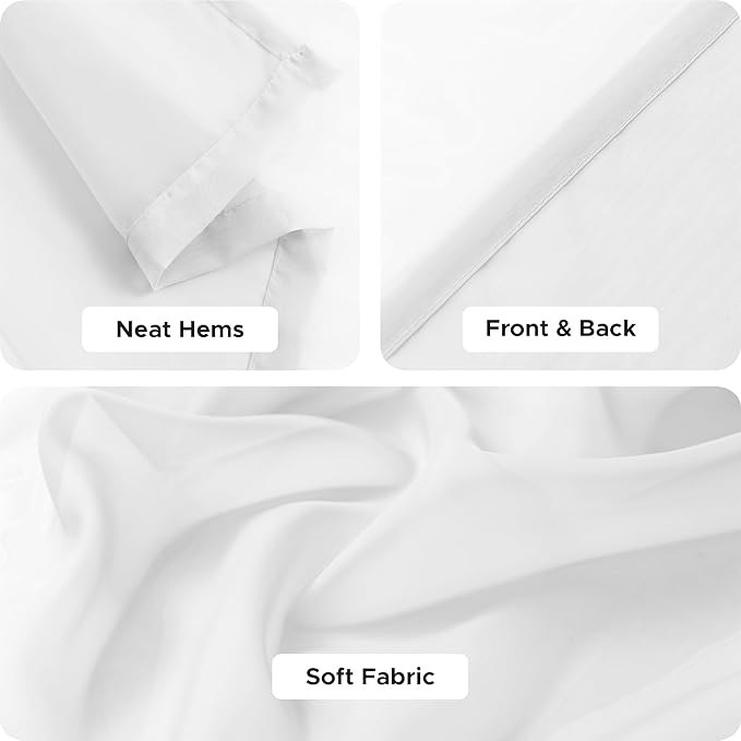 HolidayIdeas All Weather White Outdoor Sheer Curtains for Patio Waterproof 6 Panels Rod Pocket Indoor Sheer Voile Curtains for Porch, Balcony, Gazebo, 100x95 Inch