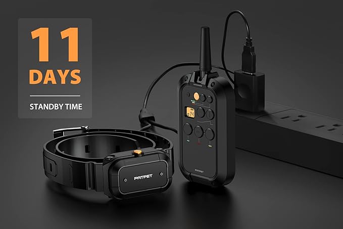 PATPET Dog Shock Collar for 2 Dogs - 3/4 Mile Range E Collar for Dogs Training Collar for Large Dogs (15-140lbs)