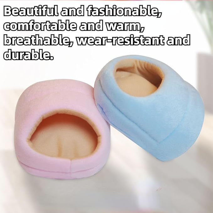 Rat Hamster House Bed Winter Warm Small Pet Squirrel Hedgehog Chinchilla Rabbit Guinea Pig Bed House Cage Nest Hamster Accessories (Blue,Large)