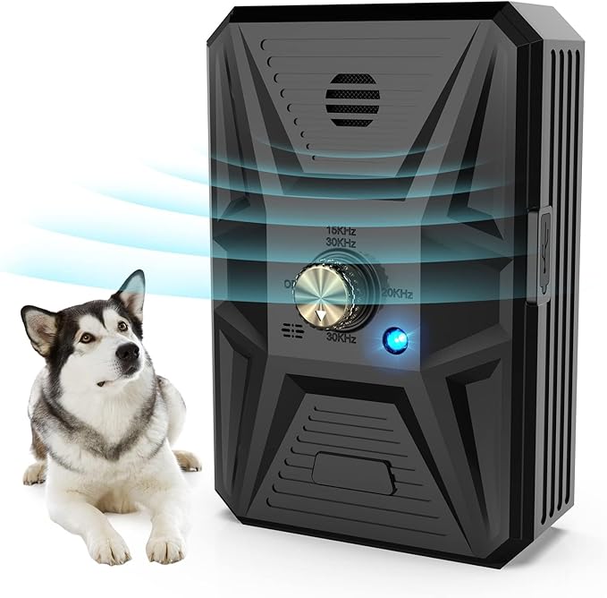 Dog Barking Control Devices, 3 Modes Anti Barking Device for Dogs, 33Ft Anti Dog Barking Devices, Rechargeable Stop Dog Barking Indoor Outdoor for Small Large Dog Anti Barking Deterrent Device