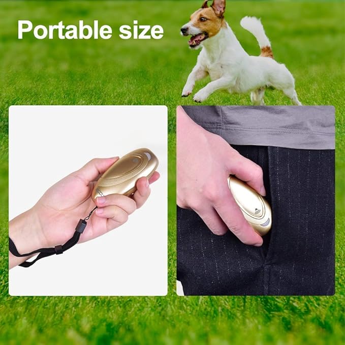 MODUS Ultrasonic Dog Barking Deterrent, 2-in-1 Dog Training and Bark Control Device, Anti-Barking Device,Stops Unwanted Actions: barking, leaping, hostility.Indoor & Outdoor