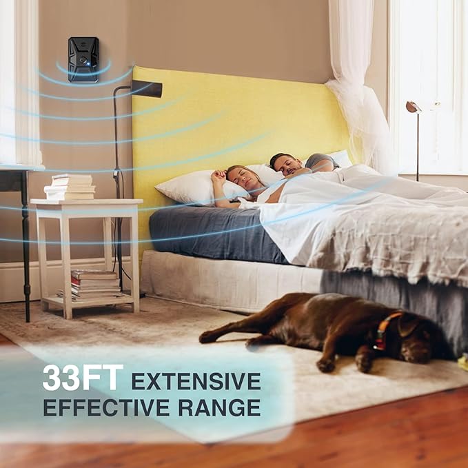 Dog Barking Control Devices, 3 Modes Anti Barking Device for Dogs, 33Ft Anti Dog Barking Devices, Rechargeable Stop Dog Barking Indoor Outdoor for Small Large Dog Anti Barking Deterrent Device