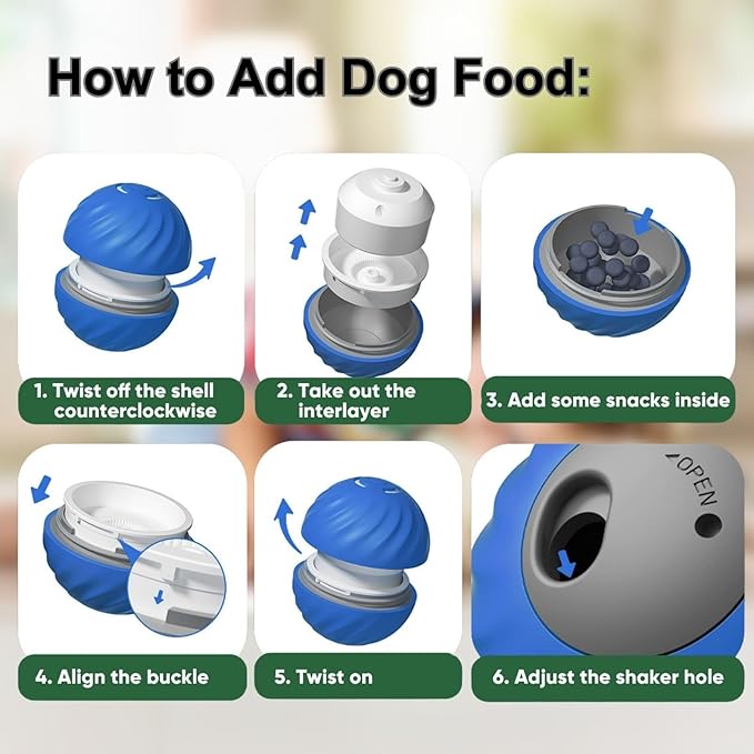 Zoomie Buddy 2.0, Zoomie Buddy for Dogs, 2 in 1 Smart Touch Interactive Dog Balls ＆ Pet Feeder, 2.83" Diameter, Suitable for Small/Medium Dogs, with Fruit Plush Cover (2*Blue, Pineapple)