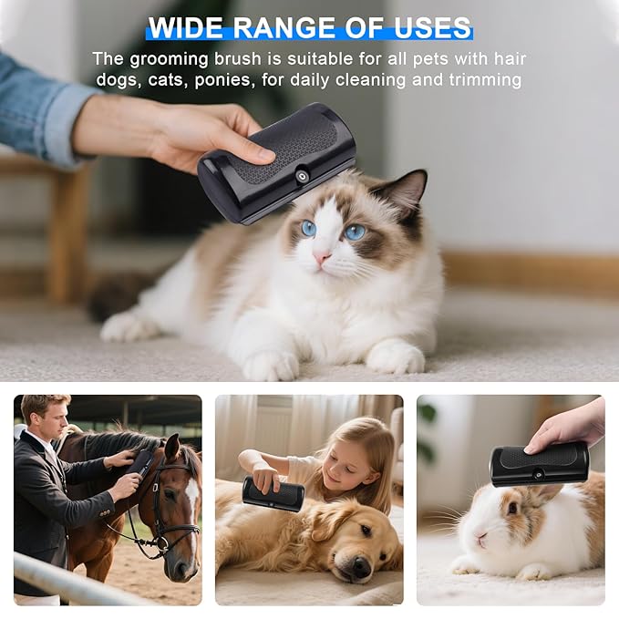 Deshedding Dog Brush, Groompro Deshedding Brush for Cats, Dogs, Rabbits, Horses, Ergonomic Pets Groomer for Matted Hair, Loose Hair