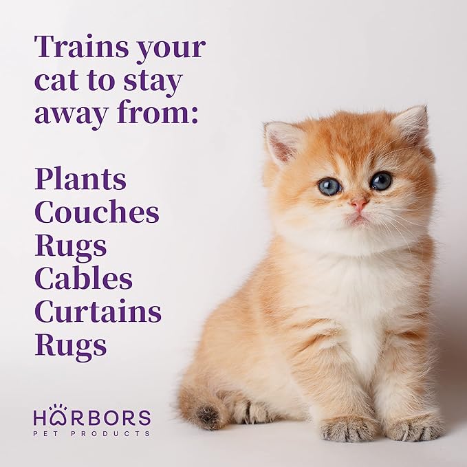 Harbors Cat Scratch and Chewing Deterrent Spray - 4 oz / 118 ml | Formulated with Essential Oils | 100% Satisfied or Return (Lavender)