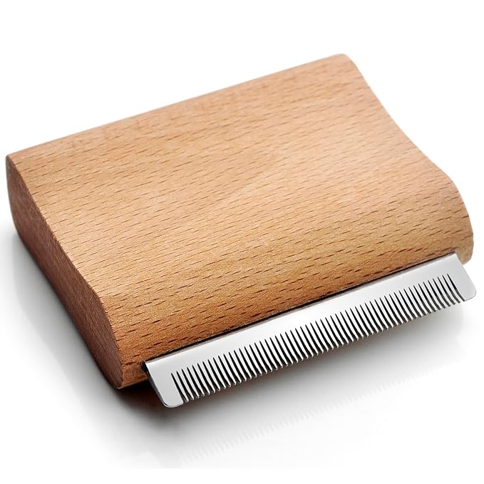 Dog Brush for Shedding | Pet Hair Removal Tool, Cat Grooming Supplies, Deshedding Dog Brush | Combs for cleaning and grooming short and long hair (S (3 Inch))