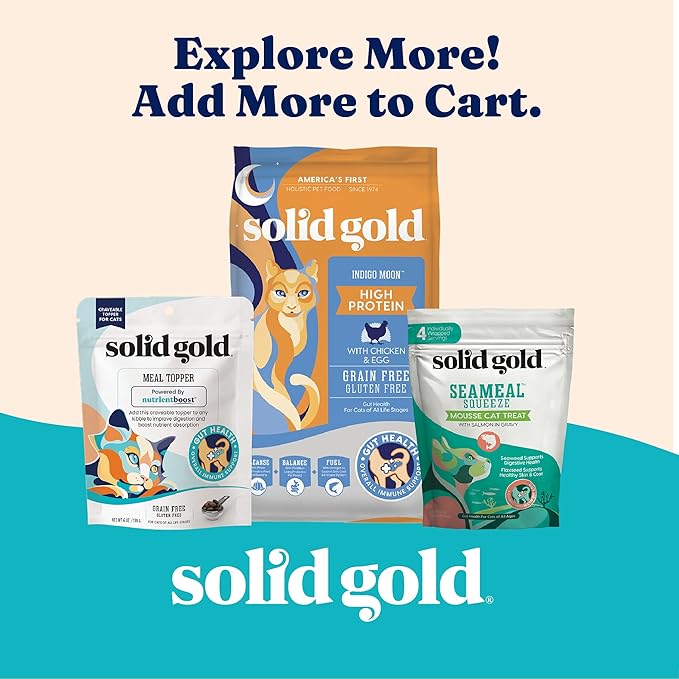 Solid Gold Wet Cat Food Pate in Coconut Oil - Healthy Canned Cat Food Pate w/Real Salmon, Omega Fatty Acids, Vitamins & Minerals - Grain Free & Gluten Free Canned Meals for Cats & Kittens - 24ct/3oz