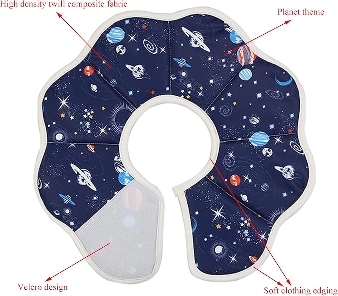 Soft Cat Cone, Adjustable Pet Recovery Collar After Surgery to Prevent Licking Wound, Protective Cat Neck Cone, Comfortable Pet Elizabethan Collar for Cats Kittens and Puppies (Large)