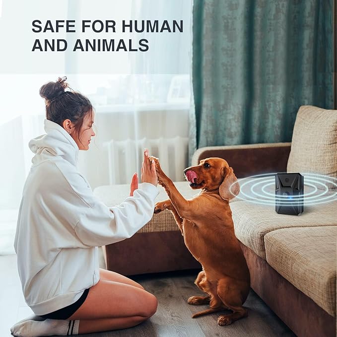 Dog Barking Control Devices, 3 Modes Anti Barking Device for Dogs, 33Ft Anti Dog Barking Devices, Rechargeable Stop Dog Barking Indoor Outdoor for Small Large Dog Anti Barking Deterrent Device