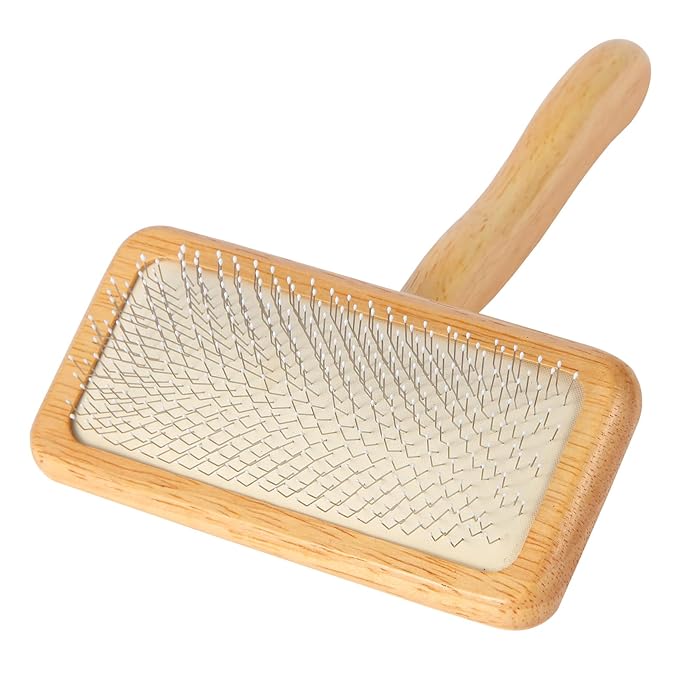 Dog Slicker Brush for Shedding & Grooming - Professional Dog Brush and Cat Brush with Coated Tips & Air-Cushion Design, Deshedding Tool Removes Undercoat Tangles & Loose Fur for Long/Short Hair Pets