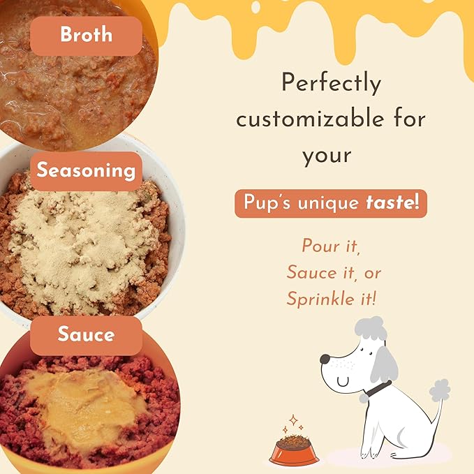 PawCo Magic Topper Heart Health - Dog Food Topper with Taurine, Grain-Free Meal Enhancer for Energy Support, 160g