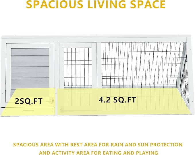 Quail Cages,Wooden Chicken Coop,Nesting Boxes for Chickens,Brooder Box Indoor Outdoor,A-Frame Poultry Duck House with Ventilating Wire Rabbit Hutch for Small Animals,Sold by Zyphorinth (Grey)