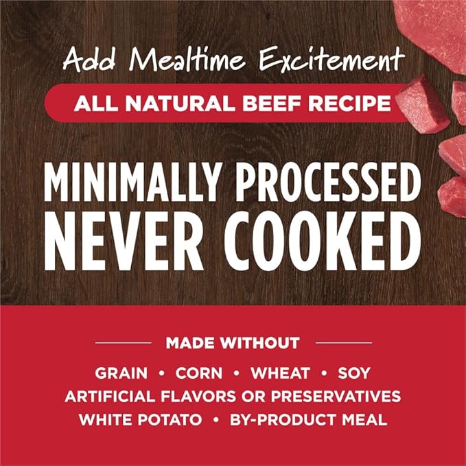 Instinct Raw Boost Shakers, Freeze-Dried Dog Food Powder Topper - Beef, 5.5 oz. Bottle