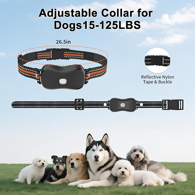Dog Shock Collar with Remote Control - 4200 FT Remote Control Range, Color Screen Dog Training Collar with 3 Training Modes, Rechargeable Waterproof E-Collar for Dogs Training 15-125LBS