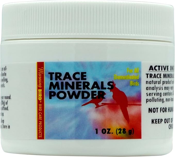 Morning Bird Trace Minerals Powder for Birds, 1 oz