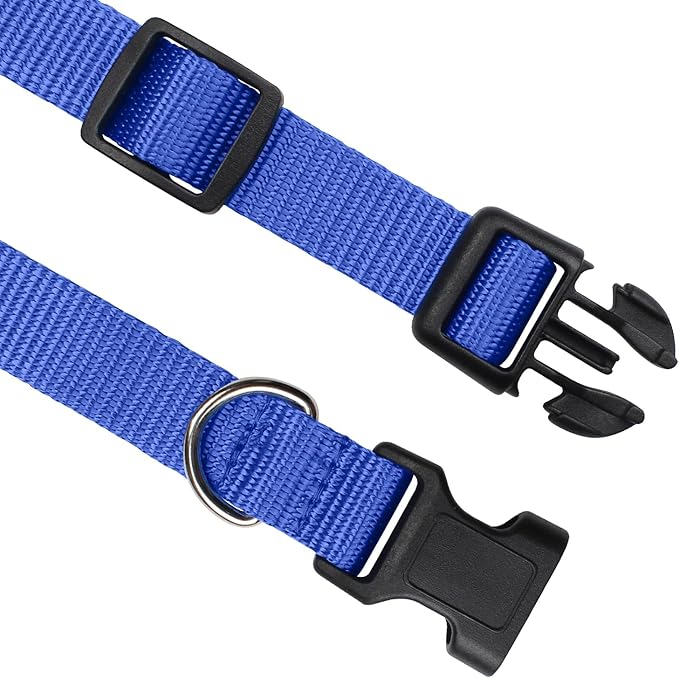 PetJoy Shock Collar Replacement Collar Strap, Bark Collar Replacement Strap 3-Packs, 3/4 Inch Dog Collar with Quick Release Buckle, Length 8-27 Inches and D-Ring