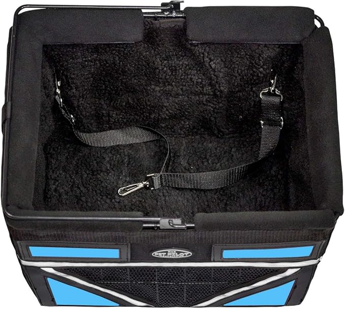 TRAVELIN K9 Pet-Pilot MAX Dog Bicycle Basket Carrier | 8 Color Options for Your Bike (Blue)
