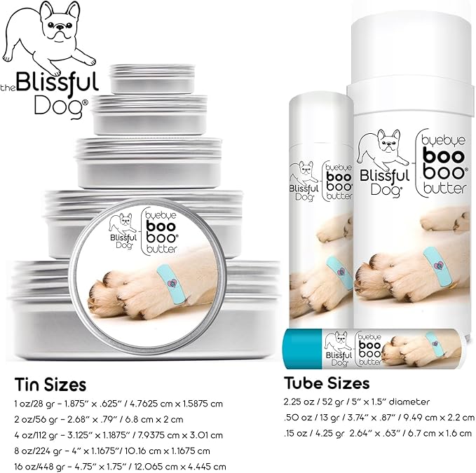 The Blissful Dog 8 oz TIN Golden Retriever Booboo Butter
