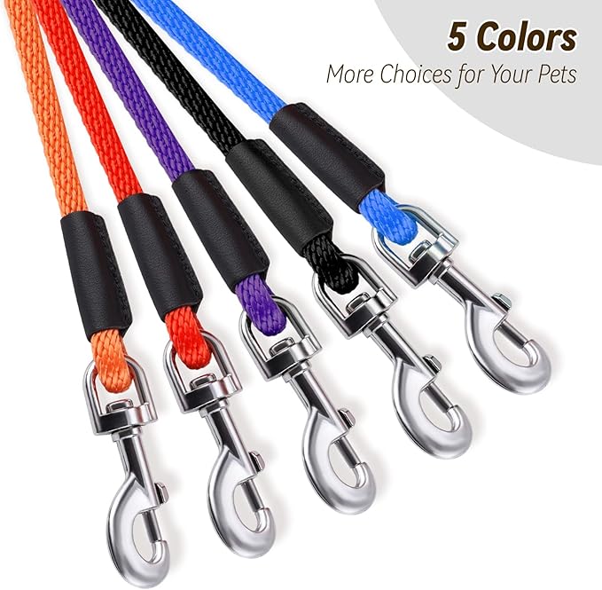 lynxking Check Cord Dog Leash Long Lead Training Tracking Line Comfortable Handle Heavy Duty Puppy Rope 30ft for Small Medium Large Dog