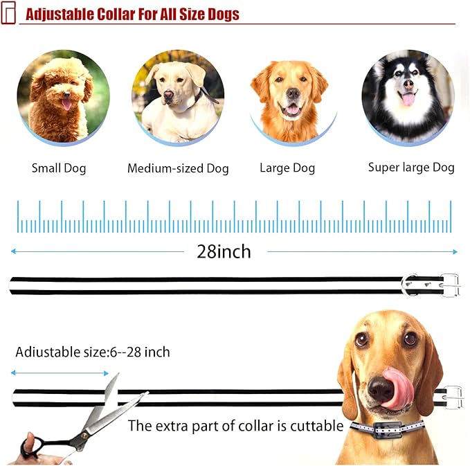 2 in 1 Wireless Dog Fence & Remote Training Collar, 2023 Pet Containment System, Dog Electric Boundary Container System, Adjustable Control Range, Waterproof, for 1 2 3 Dogs,for2dogs