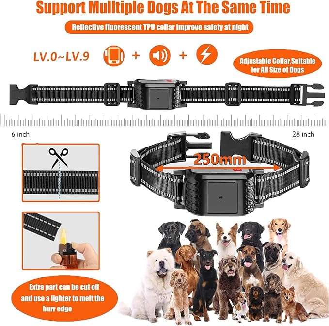 Wireless Dog Fence, Electric Dog Fence & Remote Training Shock Collar 2-in-1,Waterproof Rechargeable, Cover Up to 8 Acre, Portable Pets Safe Containment System for Outdoor,Yard,Indoor,for1dog