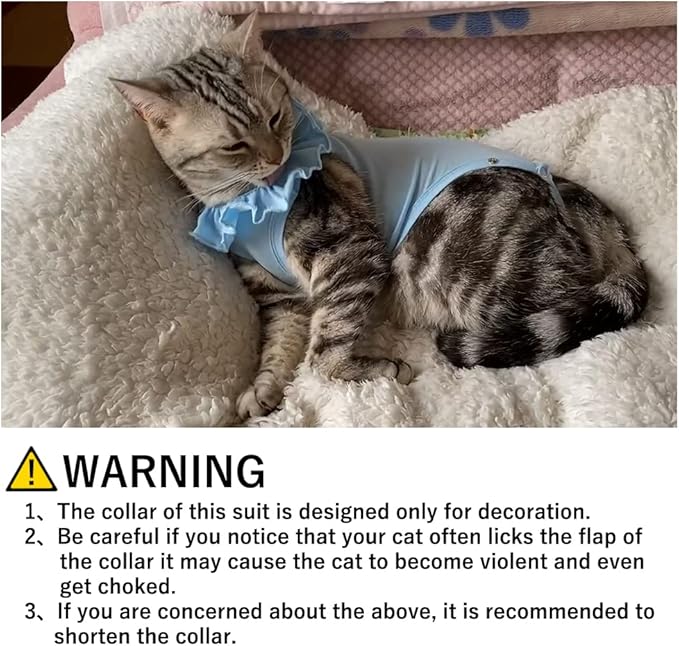 Cat Recovery Suit for Abdominal Wounds and Skin Diseases, Breathable Surgical Recovery Shirt After Surgery Wear Anti Licking Wounds,E-Collar Alternative for Cats Pet Kitten(RSC01-pink-m)