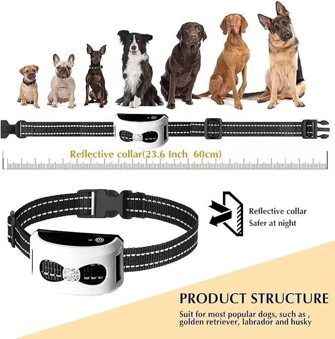 Wireless Dog Fence Electric Training Collar 2 in 1, Dog Boundary Containment System, Beep & Shock Dog Fence with Waterproof Collar, Adjustable Control Range, Pet Fence for Stubborn Dogs,for2dogs