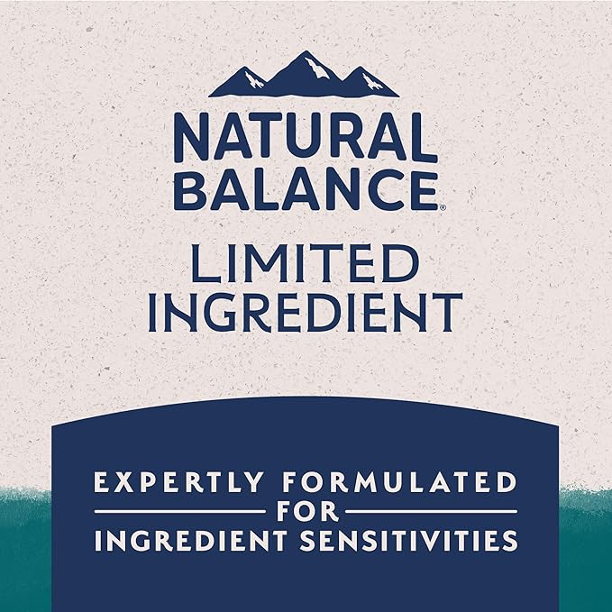Natural Balance Limited Ingredient Adult Dry Dog Food with Healthy Grains, Chicken & Brown Rice Recipe, 4 Pound (Pack of 1)
