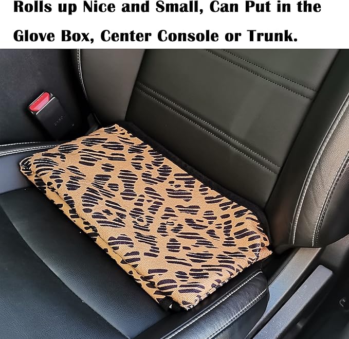 Car Seat Cover Protector Front Seats,for Gym Workout,Running,Swimming,Beach and Hiking,Waterproof Sweat Towel Bucket Seat Covers for Cars SUV Trucks (Leopard, 2Pcs)