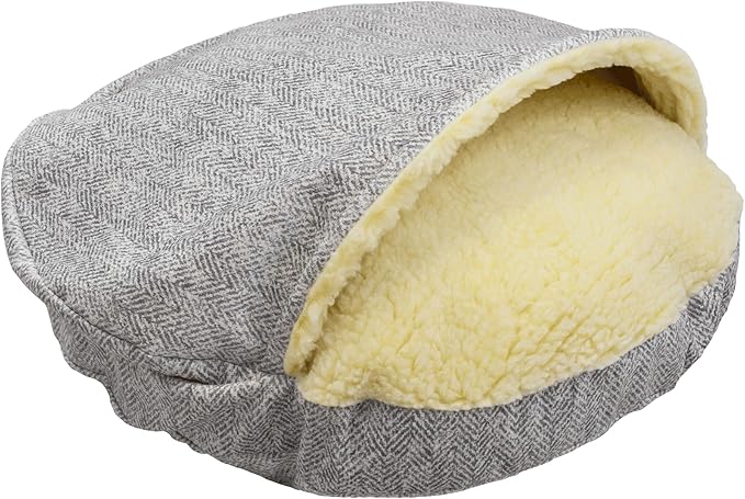 Snoozer Luxury Microsuede Cozy Cave Pet Bed, Show Dog Collection, Extra Large, Palmer Dove