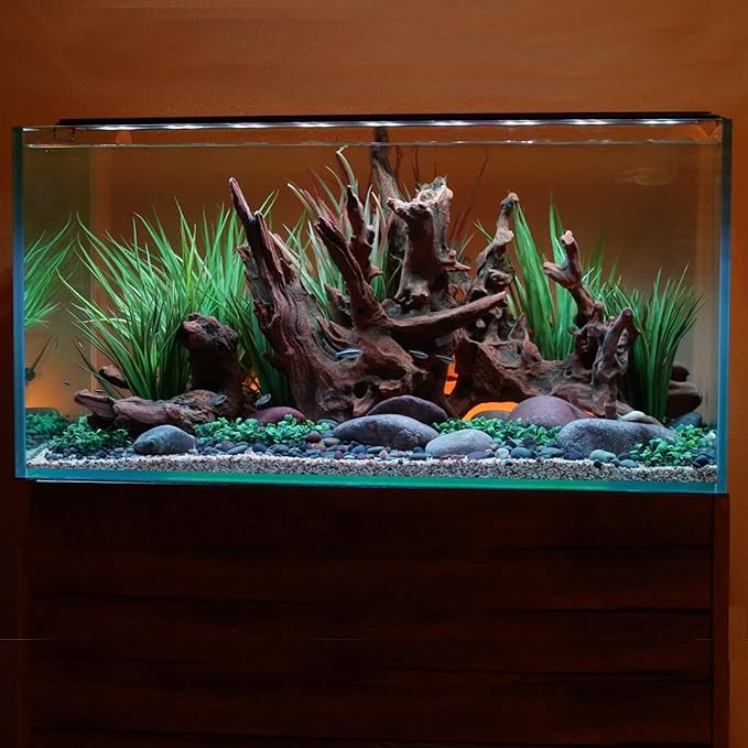 CURRENT USA 48-60" Inch Satellite Freshwater LED Plus Full Spectrum RGB+W Light for Aquariums | Wireless 24 Hour Remote Control Fish Tank Lighting (4508)