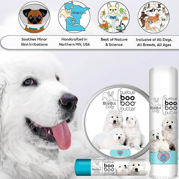 The Blissful Dog .50 oz Tube Great Pyrenees Booboo Butter
