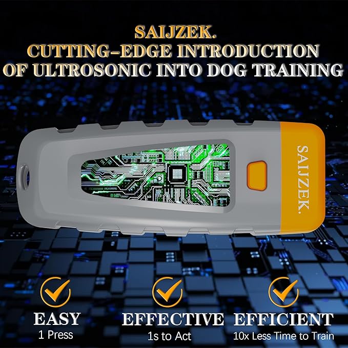 Ultrasonic Dog Trainer | Bark No More Training Device | Anti Barking Dog Silencer | Bad Behavior Stopper Corrector | Bark Deterrent for Indoor and Outdoor | for Small and Medium Sized Dogs (New-Gray)